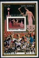 Korea Północna 1980 Znaczki Blok A84B ** sport igrzyska olimpijskie medale