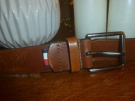 PASEK-TOMMY HILFIGER-103/3,2CM-SKÓRA NATURALNA ZNAKOMITY.