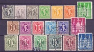 A6342 Niemcy 1945-1948 strefa okupacyjna USA i GB, zestaw znaczków