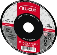 EL-CUT Tarcza T41 125/1,6 46RBF stal/inox E.140922 - 25 SZTUK
