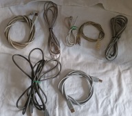 DWA KABLE DO DRUKARKI PRZEWÓD 3M 1M USB A USB B I CZTERY PRZEDŁUŻACZE USB