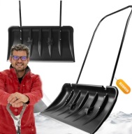 ZGARNIACZ DO ŚNIEGU PŁUG RĘCZNY NA KÓŁKACH ŁOPATA SZEROKI