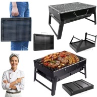 GRILL WALIZKA TURYSTYCZNY MAŁY MINI SKŁADANY PRZENOŚNY OGRODOWY KEMPINGOWY