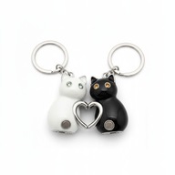 Magnetyczne Breloki KOTKI – Zestaw dla Par Prezent