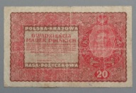 20 marek polskich z 1919 roku " II Seria FM "
