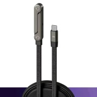 KABEL TYP-C - TYP-C DO SZYBKIEGO ŁADOWANIA 65W OBROTOWY Z UCHWYTEM STATYWEM