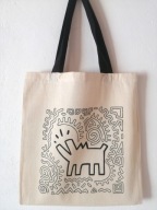 Keith HARING - torba bawełniana RĘCZNIE malowana