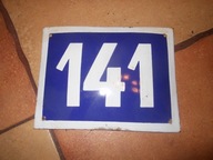 TABLICZKA EMALIOWANA Z NR DOMU 141