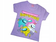 BLUZKA T-SHIRT NADRUK KRÓTKI RĘKAW R.104 (4 LATA)