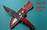 Nóż myśliwski japoński damast VG10 bushcraft HRC60