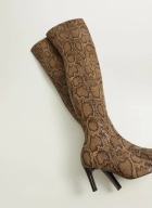 M A N G O kozaki wysokie długie wężowa skóra wężowe panterka mobwife y2k