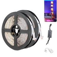 TAŚMA LED RGB LEDY 20M 12V 230V KOLOROWE NA PILOTA Z ZASILACZEM APLIKACJA