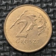 *P[0702] POLSKA 2 grosze 2000 III Rzeczpospolita Orzeł (heraldyka) *Holder