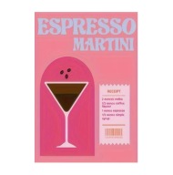 Plakat „Espresso Martini Recipe” – Nowoczesny Plakat Koktajlowy