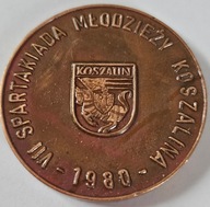 MEDAL VII SPARTAKIADA MŁODZIEŻY KOSZALIN 1980