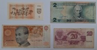 Zestaw Banknotów Litwa Łotwa Estonia 1992 - 1993