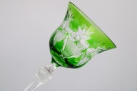 STARY KIELICH DO WINA RĘCZNIE SZLIFOWANY