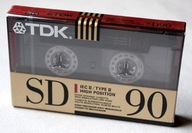 TDK SD 90, rok 1990, USA. Czarna obudowa!