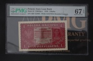 1 Marka 1919 rok UNC - STAN BANKOWY - PMG 67 EPQ