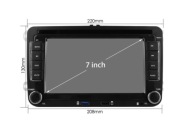 Radio Samochodowe 2DIN Android VW SEAT SKODA 6GB/128GB 7" + Kamera Cofania