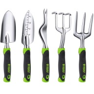 ZESTAW NARZĘDZI OGRODOWYCH 5 ELEMENTÓW ŁOPATKA GRABKI PAZURKI DO OGRODU DOM