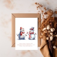 Kartka Świąteczna Bożonarodzeniowa – Boże Narodzenie – BAŁWANKI