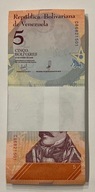 5 Bolivares 2018 Wenezuela paczka bankowa UNC (100szt)