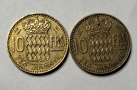 Moneta Monako 10 franków 1950