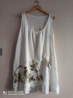 włoska tunika swobodna z koronką 2 warstwy 40/42