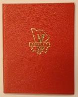 LEGITYMACJA - ZŁOTĄ ODZNAKĄ ZWIĄZKOWĄ - ZWIĄZEK ZAWODOWY PRACOWNIKÓW