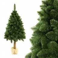 CHOINKA SZTUCZNA NA PNIU TRADYCYJNA GĘSTA 180 CM NATURALNY PIEŃ