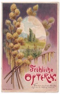 Pisanka krajobraz nad rzeką ok.1903r. LITOGRAFIA Tłoczona