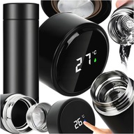 Kubek Termiczny LED 500ml – Wyświetlacz Dotykowy, Filtr, Wodoszczelny!