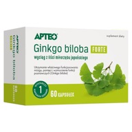 Apteo Ginkgo biloba Forte na pamięć, koncentrację, 60 kapsułek