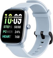 Smartwatch Sportowy Amazfit Inteligentny Zegarek AMOLED GPS Puls Niebieski