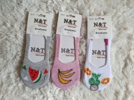 3x ZESTAW KRÓTKIE STOPKI OWOCE OWOCKI 35-38 MODNE (