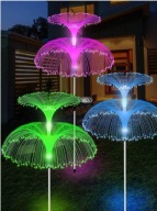 Lampa solarna wbijana dmuchawiec meduza 7 kolorów 80 cm 2 szt.