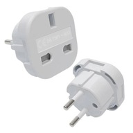 Adapter Przejściówka Podróżna Angielska Wtyczka Anglia UK Na PL Polska EU