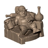 Goblin Drunk Gobliński Pijak Moczymorda NPC RPG Druk 3D