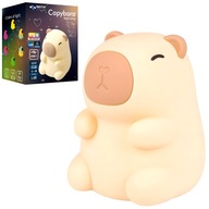 Lampka nocna LED Kapibara miękka kolorowa do czytania USB biurko dla dzieci