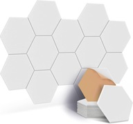 Panele akustyczne sześciokątne samoprzylepne 12 szt.