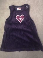 Welurowa sukieneczka 62