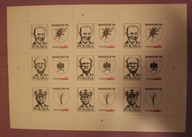 POCZTA SOLIDARNOŚĆ - MAGNATERIA PRL - BLOCZEK - ARKUSZ