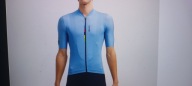 Santini koszulka rowerowa niebieskoszara kolor UCI Rainbow r.XL