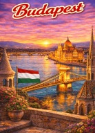 Magnes na Lodówkę Państwo, Kraj - Budapest - Budapeszt