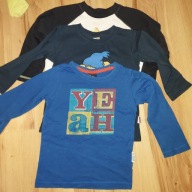 Śliczne bluzki zestaw 3 szt r 86-92 cm