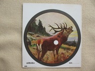 JELEŃ przedwojenna TARCZKA STRZELNICZA Z JELENIEM