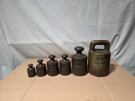 Stare odważniki handlowe - zestaw 0.5-10kg