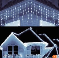 Lampki choinkowe Sople Lampki 200 LED BIAŁY ZIMNY sople150 lampek