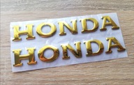 HONDA Napisy 3D GOLD 2x 11cm CBR CBF NTV VTX CIVIC Goldwing